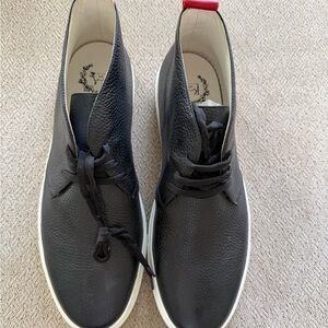 Del Toro Black Leather Chukka sneakers